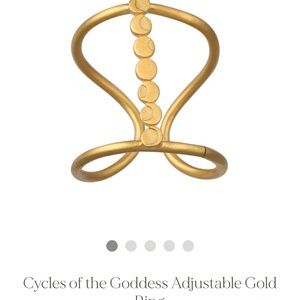 Satya moon cycle adjustable  Women's Ring